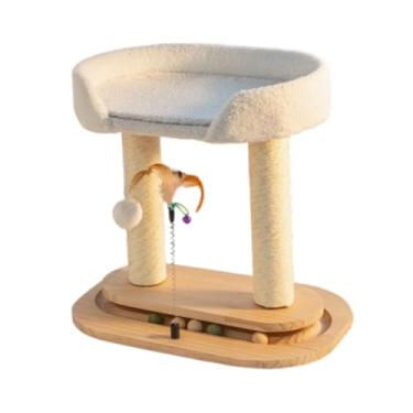 Imagem de Generic Arranhador para gatos Árvore para gatos Brinquedo para gatos Níveis duplos para gatos internos Estrutura de escalada para gatos com bola Casa moderna