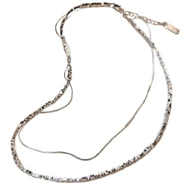 Imagem de Colar feminino de latão com pérola única grande, gargantilha ajustável banhada a prata, design hipoalergênico 2024