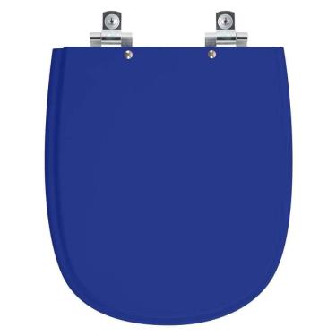 Imagem de Assento Sanitário Soft Close Dona Beja Azul Para Vaso Santa Clara