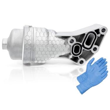 Imagem de FOKOL Caixa de filtro de óleo de alumínio 2025 atualizada 26300-3LAA0 serve para Hyundai Palisade Genesis G80 2016-2024, Kia Sorento Cadenza Telluride Sedona 2016-2024, substitui 263003LAA0