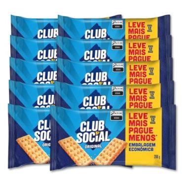 Imagem de Biscoito Club Social Tradicional Kit 10 Packs Bolacha 288g