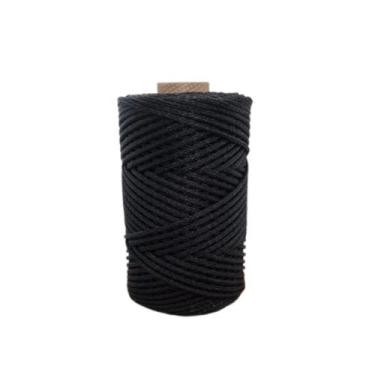 Imagem de Varal Corda Nylon Unifio Azul Rolo Com 100 metros, Preto