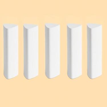 Imagem de Pacote com 5 borrachas triangulares para lápis borrachas sem látex para crianças, material de arte para exames escolares, design antiderrapante, forte apagamento