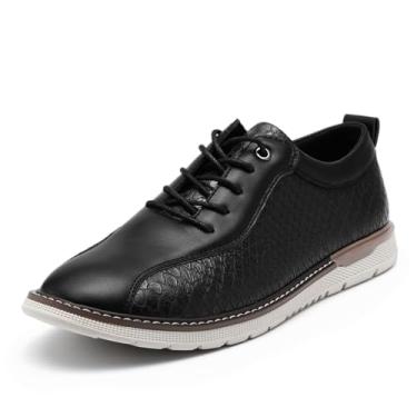 Imagem de Allthemen Sapato social masculino casual Oxford para homens, Preto, 39