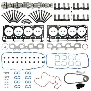 Imagem de Kit de eixo de cames Hemi MDS Lifters Kit de corrente de distribuição parafusos de conjunto de juntas de cabeça apto para Dodge Challenger Charger Chrysler Jeep Grand Cherokee 6.4L 2011-2019