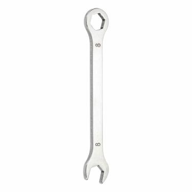 Imagem de HARFINGTON Mini chave combinada superfina de 8 mm, caixa métrica de 12 pontos e chave inglesa de extremidade dupla de aço inoxidável de extremidade aberta para reparo de móveis de tubos automotivos