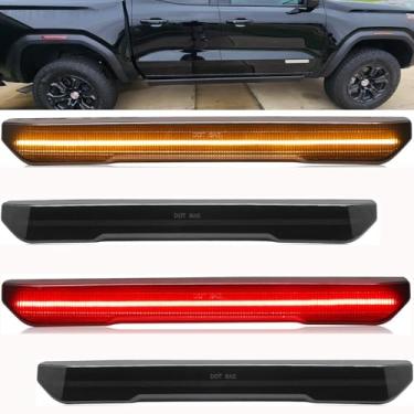 Imagem de KIYDAOT Luzes indicadoras laterais LED de substituição para GMC Sierra 2500 HD 3500 HD 2020, 2021, 2022, 2023, 2024, GMC Sierra 2500 HD 3500 HD, lentes fumê