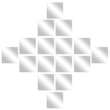 Imagem de Folha de espelho de acrílico, espelho de banheiro adesivo | Acessórios decorativos de banheiro sem perfuração para vestiário, corredor, porta, loja de roupas, academia