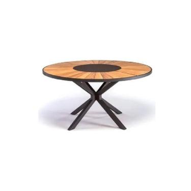 Imagem de Mesa 1,60m Centro Giratório Alumínio Área Externa E Interna - Sarah Mó