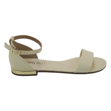 Imagem de Sandalia Rasteirinha Beira Rio Feminina Calcanhar Fechado Original, 36