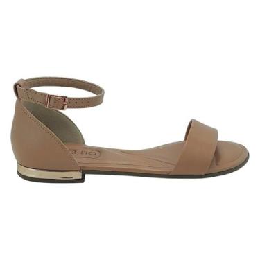 Imagem de Sandalia Rasteirinha Beira Rio Feminina Calcanhar Fechado Original, 35