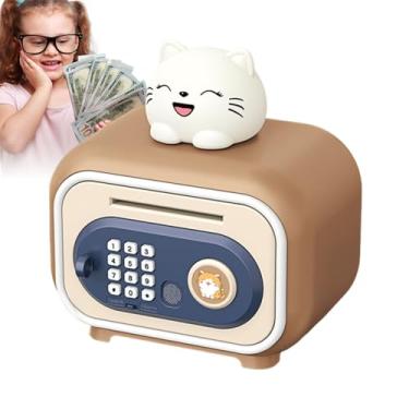 Imagem de Cofrinho Seguro Para Crianças,ATM Automático Com Senha E Impressão Digital Para Brincar | Depósito Seguro Infantil - Para Natal e Casa, para Crianças de 4