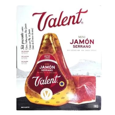 Imagem de Presunto Cru Mini Jamon Serrano 1 Kg Kit Presente Faca Tábua - Perfeito para Presente