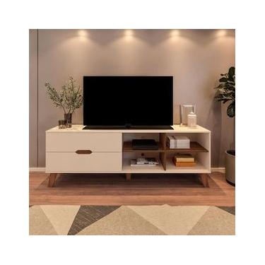 Imagem de Rack Artely Verona com 180 cm de Largura, 2 Gavetas, Ideal para TV de Até 75”