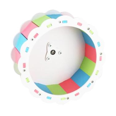 Imagem de Generic Roda Silenciosa do Hamster da Forma do Girassol para o Animal de Estimação, Roda Running Colorida Animal de Estimação Conjunto Parafuso Pvc, Material Seguro para o Brinquedo Hamster (#9)