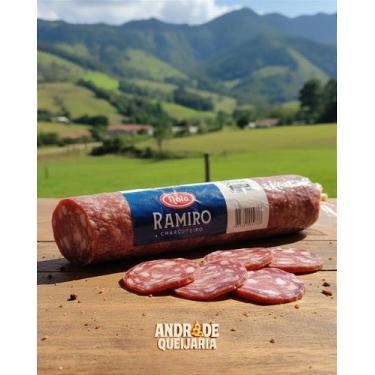 Imagem de Salaminho Defumado Artesanal 200g Naia Defumados Passa Quatro, MG - Ua