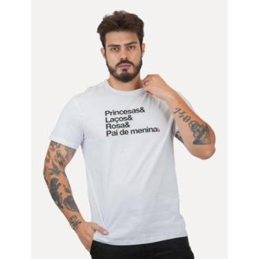 Imagem de Camiseta Reserva Masculina Regular Pai De Princesa Branca-Masculino