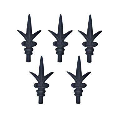 Imagem de Kit 5 Ponteiras Ponta De Lança Ferro N12 Grade Portão Muro
