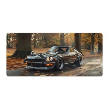 Imagem de FoRes JDM Car 240z Retro Clássico Carro Esporte Grande Gaming Mouse Pad Base de Borracha Antiderrapante Tapete de Mesa Laptop Acessórios de Computador Suprimentos Bloco de Escrita para Escritório Casa