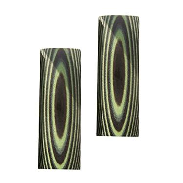 Imagem de HAISDA G10 Cabo de faca balança lajes de ferramentas personalizadas DIY para facas, fazer peças em branco, lajes de aperto, material, pacote com 2 peças (verde fluorescente/preto)