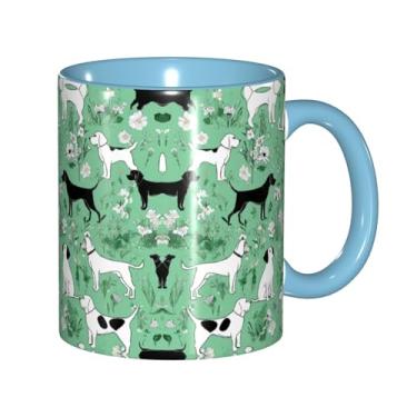 Imagem de Zeraoke Goat Frolic Print Canecas de café criativas, personalizadas, presente para a família, tamanho de 325 ml, unissex