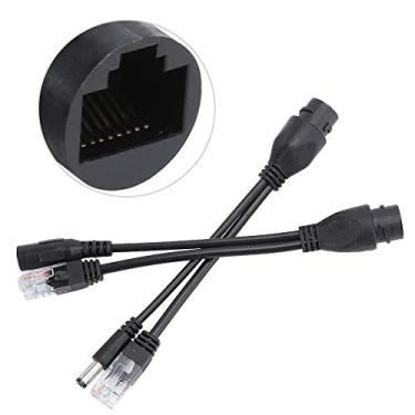 Imagem de SUNGOOYUE Conjunto de Cabos Adaptadores POE, Padrão IEEE 802.3af, DC 12V, 10/100Mbps, Material ABS, Comprimento de 0,7 pol., Com Acessórios à Prova d'água, Fonte de Alimentação de Rede (#12)