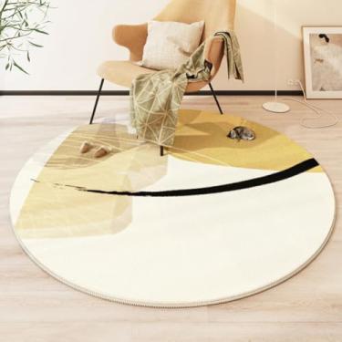 Imagem de Tapetes para decoração de sala de estar, quarto, redondo, de pelúcia, para cadeira, antiderrapante, para áreas grandes (200x200 cm/2)