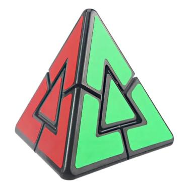 Imagem de Cubo Mágico Pirâmide Triangular 3x3x3, Stickerless, Neon, Pyraminx Profissional, 3 Anos+
