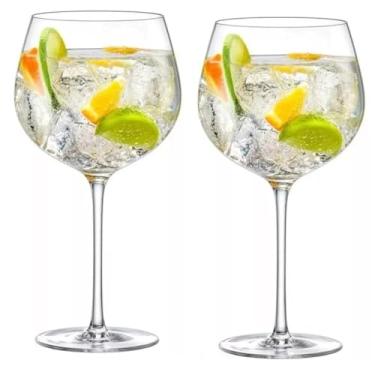 Imagem de TaçAs Gin TôNica 620ml - Transparente Duas PeçAs TaçAs De Licor Elegante E Refinado PráTico E Esteticamente AgradáVel Adequado Para Ambientes DoméSticos E Restaurantes(2 UNIDADES)