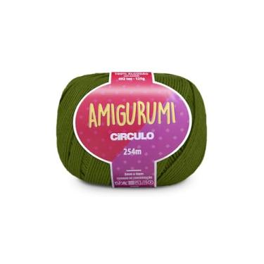 Imagem de Linha Fio Amigurumi Círculo 125g 254m 100 Algodão Mercerizado Crochê Tricô Artesanato Colorido (5089 - SELVA)