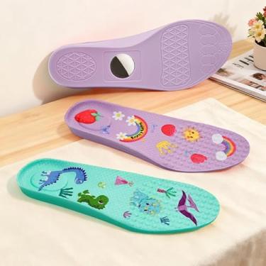 Imagem de Palmilha de sapato para airtag, inserção de sapato para crianças e adultos, palmilhas para suporte oculto para AirTag, design de acabamento para ajuste, suporte de calçado confortável, 2 pares de azul