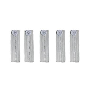 Imagem de 5 peças de cinto extensor de calças, unissex, faixa de cintura, calças de ganga, saias, ganchos de botão de maternidade, roupas, suprimentos de costura DIY