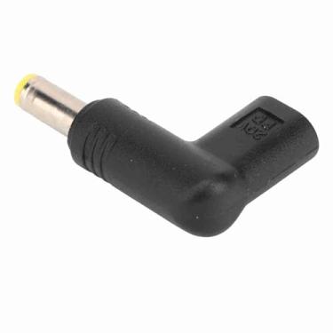 Imagem de Acouto Adaptador USB C para 5,5x1,7mm 100W PD USB .1 Tipo C Fêmea para 18,5-20V,5x1,7mm Adaptador PD Emulador 90 Graus Ângulo Fêmea para Eletrônicos/Computadores e