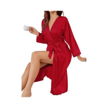 Imagem de Camisola Feminina De Manga Longa Fina Multicolorida Para O Verão, Conf