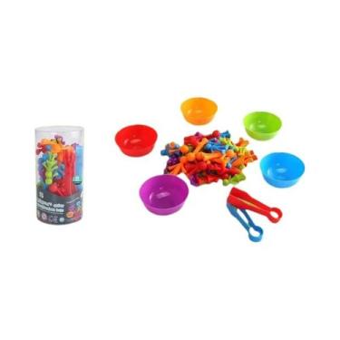 Imagem de Urso Contador Arco-Íris Brinquedos De Matemática Montessori Jogo De Cl