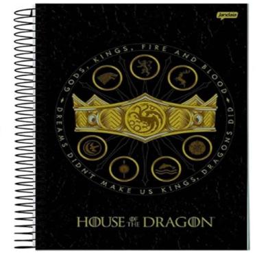 Imagem de CADERNO ESPIRAL UNIV CD 1X1 80FLS GOT - HOUSE OF THE DRAGON FSC - JANDAIA - 72979-24