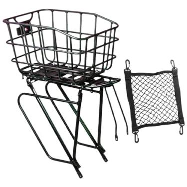 Imagem de Fenteer Cesto de armazenamento para bicicletas, bagageiro, acessórios para bicicletas para homens e mulheres.