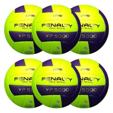 Imagem de Kit 6 Bolas Vôlei Penalty Vp 5000 X Oficial-Unissex