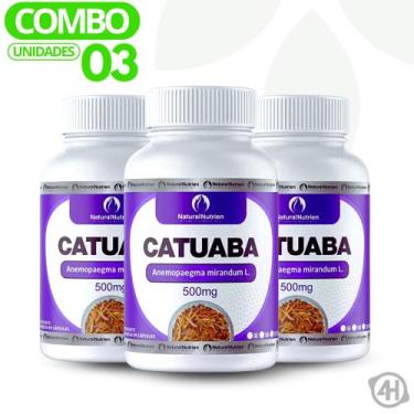 Imagem de Suplemento Vegano Catuaba 300cps de 500mg Cada - Natural Nutrien