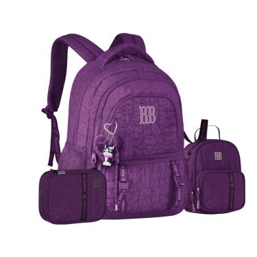 Imagem de Mochila Costas Rebecca Bonbon Lancheira Estojo Box Meninas