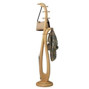 Imagem de Cabideiro, cabideiro, cabideiro, suporte para roupas, suporte de chão, quarto, sala de estar, armazenamento criativo, árvore (E) (Q A)