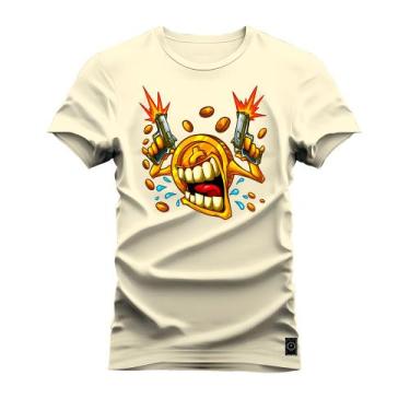Imagem de Camiseta Plus Size Confortável Premium Estampada Bit Gangster, G5, Per