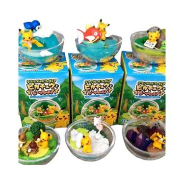 Imagem de Caixa Surpresa De Figuras De Anime Pokémon Pikachu Eevee Snorlax Céu E