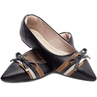 Imagem de Sapatilha Feminina Bico Fino - 119 - Torricella, 35, Preto