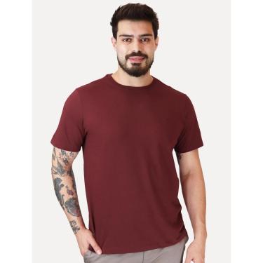 Imagem de Camiseta Dudalina Masculina Essentials Modal Logo Vinho-Masculino