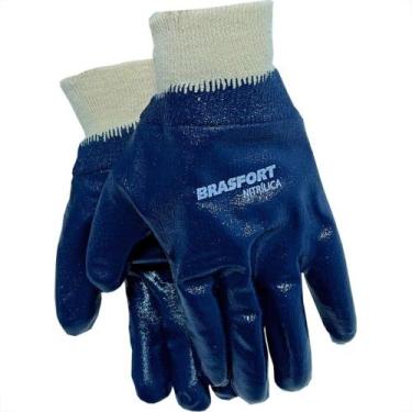 Imagem de Luva Nitrilica Brasfort Azul 8 7977, Azul