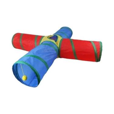 Imagem de Túnel Dobrável Para Gatos, Brinquedo Interativo De Treinamento Diverti