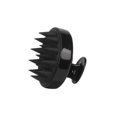 Imagem de Escova de shampoo de silicone limpa o couro cabeludo completamente massagem couro cabeludo escova de espuma fácil escova de cabeça escova de xampu escova de banho pente ferramenta de cuidados (estilo