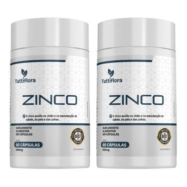 Imagem de Kit 2x Zinco 60 Cápsulas 500mg Tuttiflora-Unissex