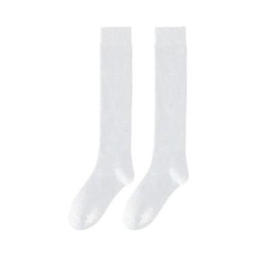 Imagem de Meias Térmicas Longas De Algodão Para Inverno Femininas, Respirável, E